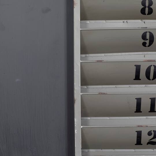 36" Gray Metal Industrial Memo Board Metal Wall Decor